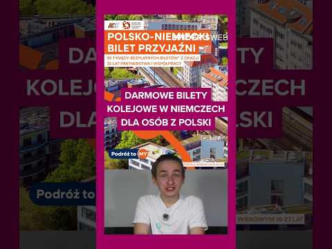 DARMOWE bilety na pociągi w Niemczech!🚆 Rozdają aż 30 TYSIĘCY biletów! 🇩🇪🔥
