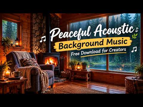 Peaceful Acoustic Music 🌧️ | FREE Background Music Download for Creators